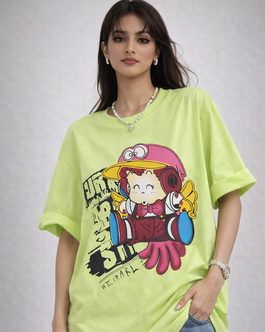 Urban Graphic Oversized Cotton T-Shirt
