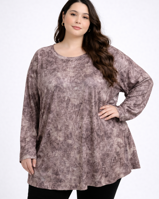 Muted Marble Oversized Tunic