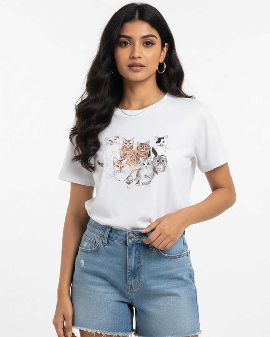 White Graphic T-shirt