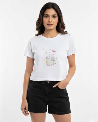 White Graphic T-Shirt