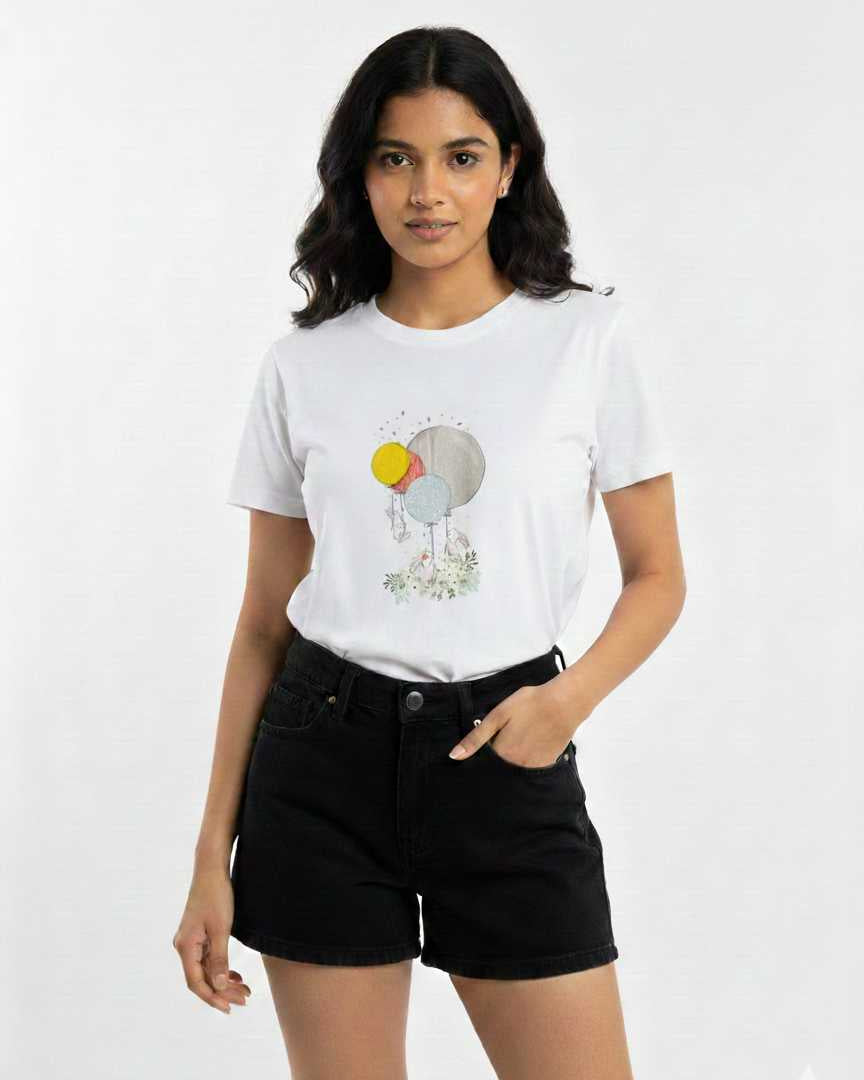 White Graphic-T-Shirt