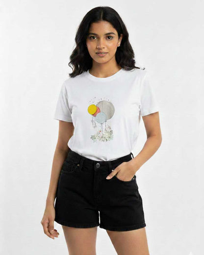 White Graphic-T-Shirt
