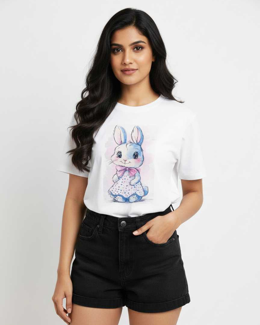 White Graphic-T-Shirt