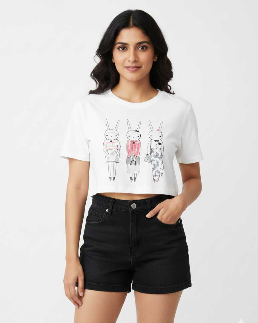 White Graphic-T-Shirt