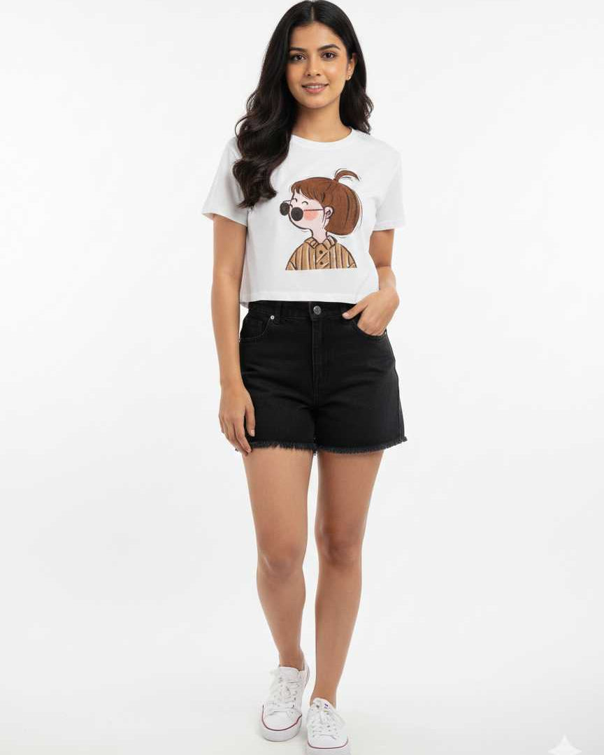White Graphic T-Shirt