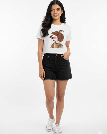 White Graphic T-Shirt