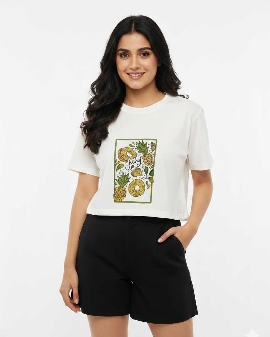 White Graphic T-Shirt