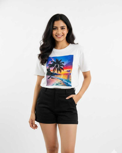 White Graphic T-Shirt