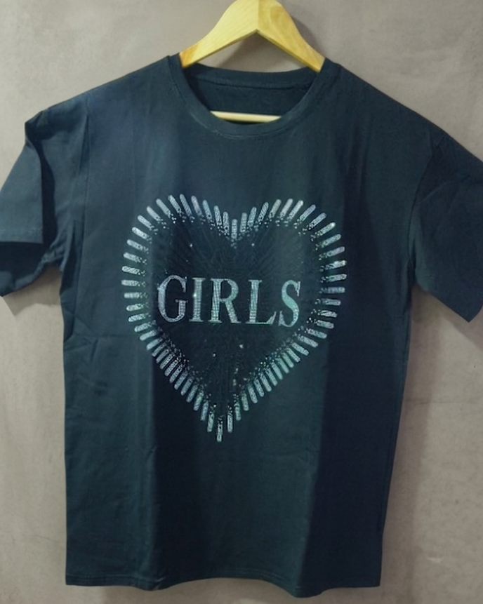 The "GIRLS" Burst Heart Tee