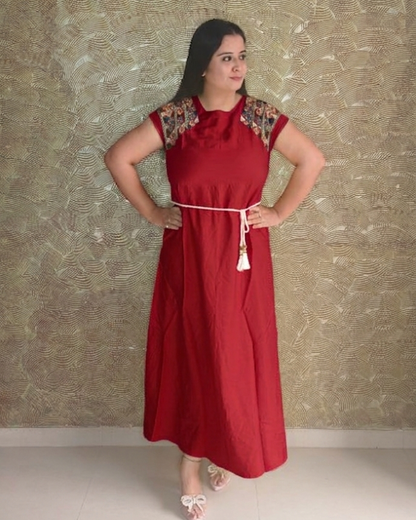 The "Boho-Chic" Embroidered Maxi