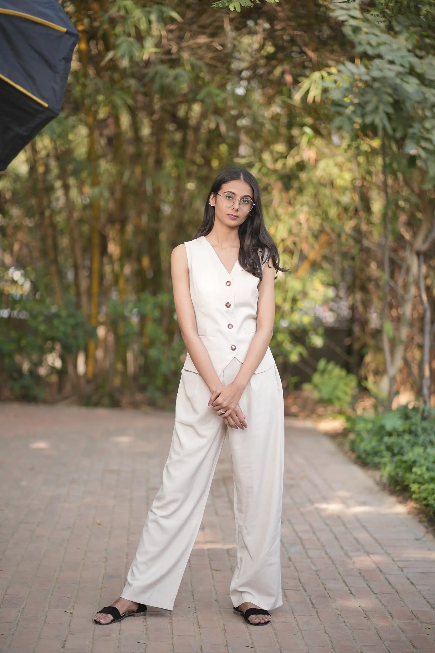 Modern Ivory Waistcoat Set