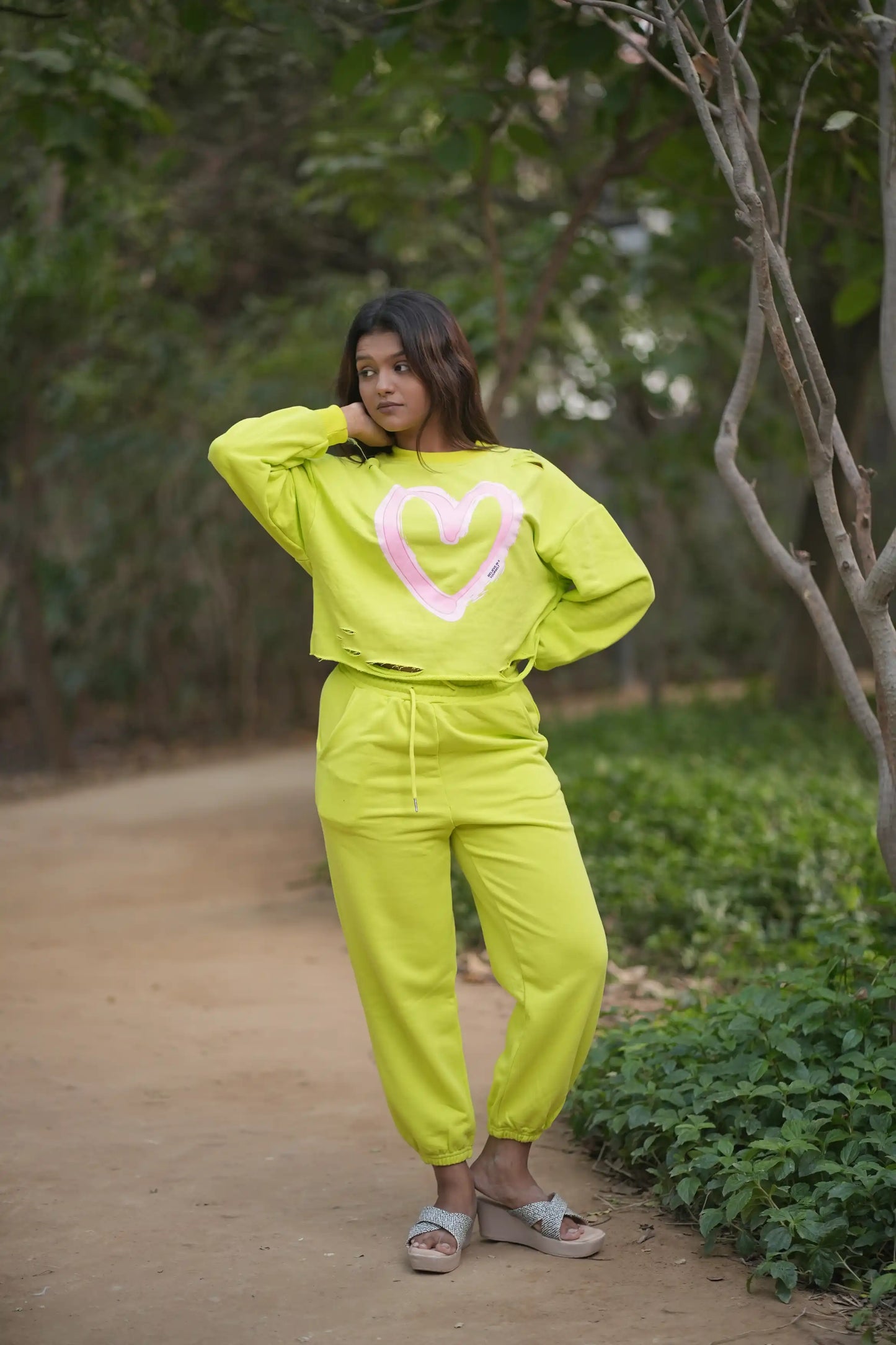 Electric Heart Neon Loungewear