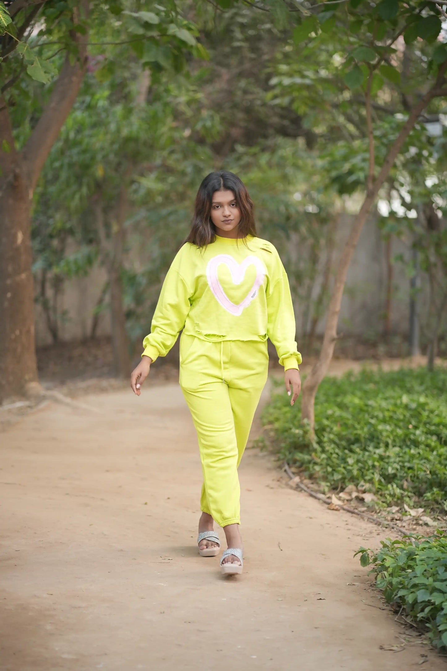 Electric Heart Neon Loungewear
