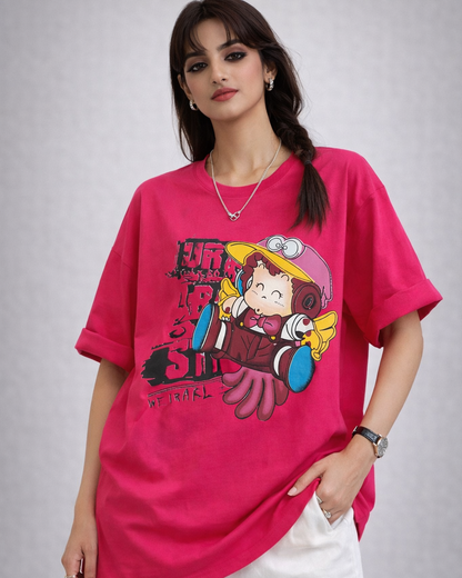 Urban Graphic Oversized Cotton T-Shirt