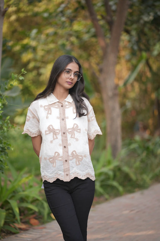 Wrapped in Beige Bows and Sunshine