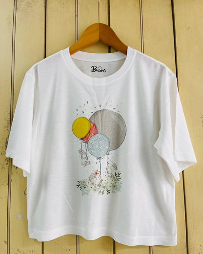 White Graphic-T-Shirt