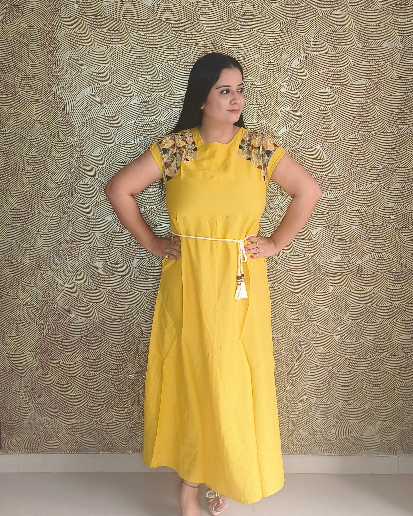 The "Boho-Chic" Embroidered Maxi