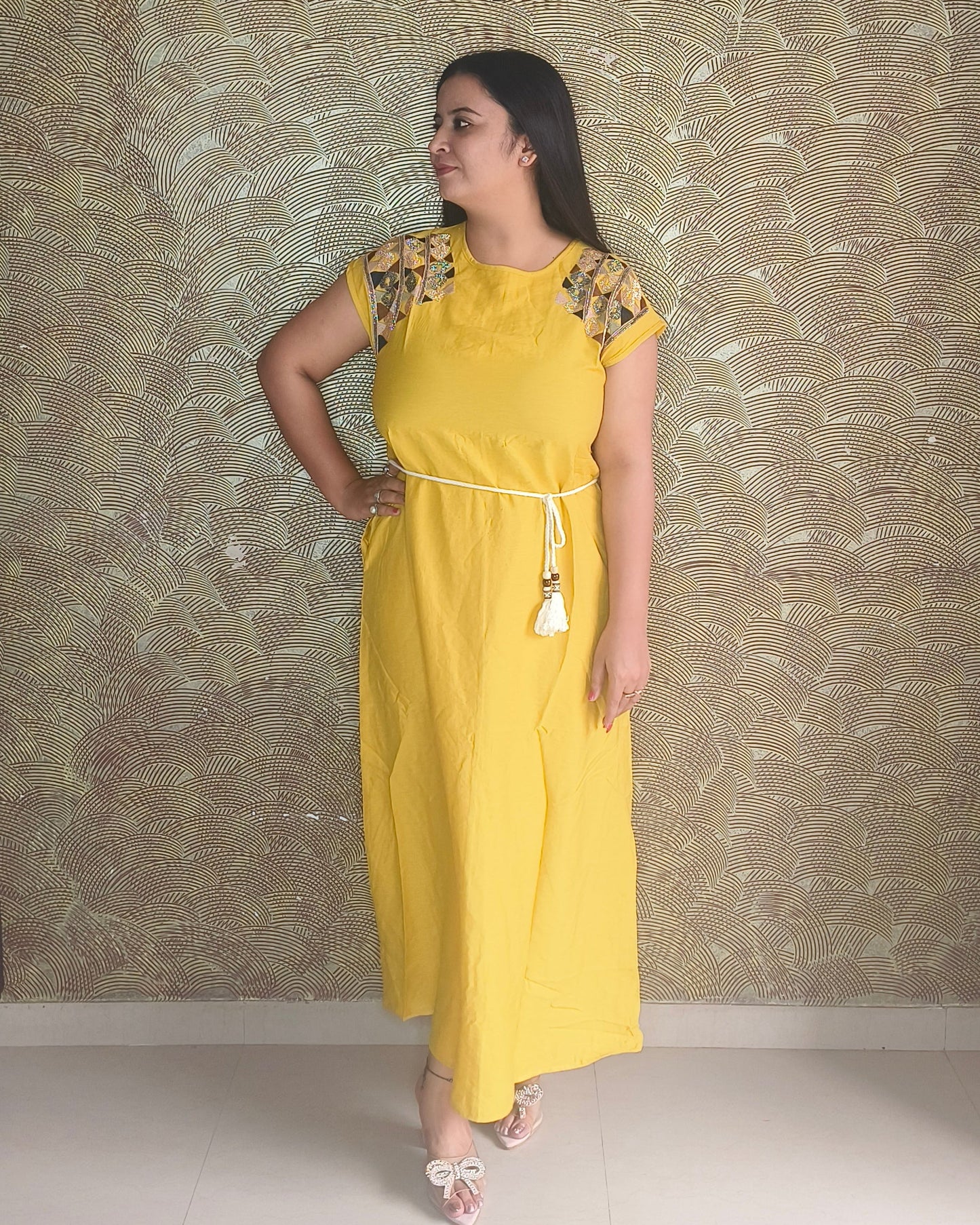The "Boho-Chic" Embroidered Maxi
