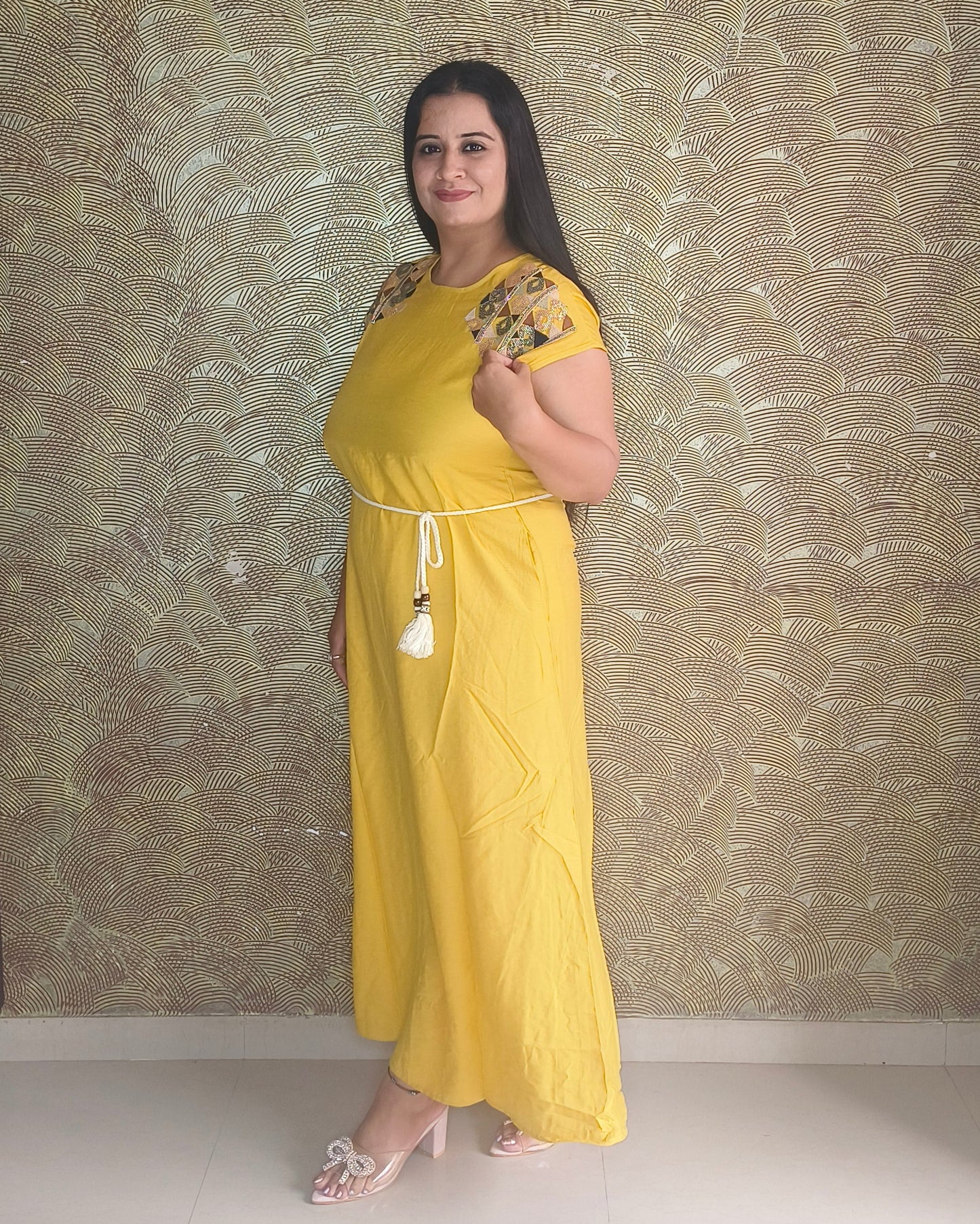 The "Boho-Chic" Embroidered Maxi