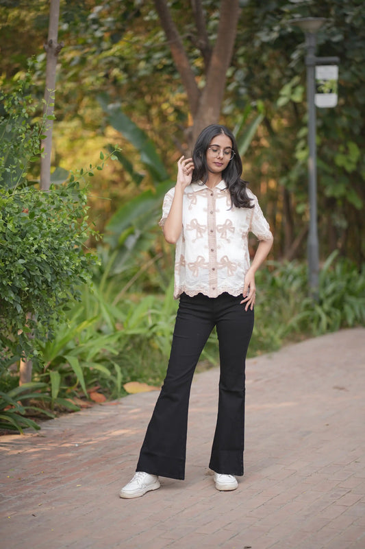 Wrapped in Beige Bows and Sunshine