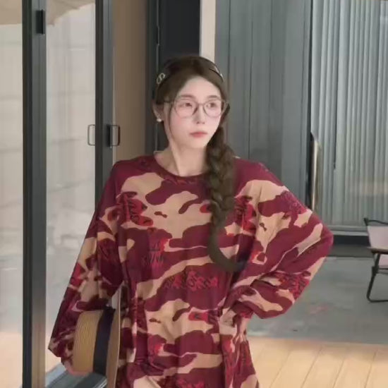 OverSized Camoflaouge Top