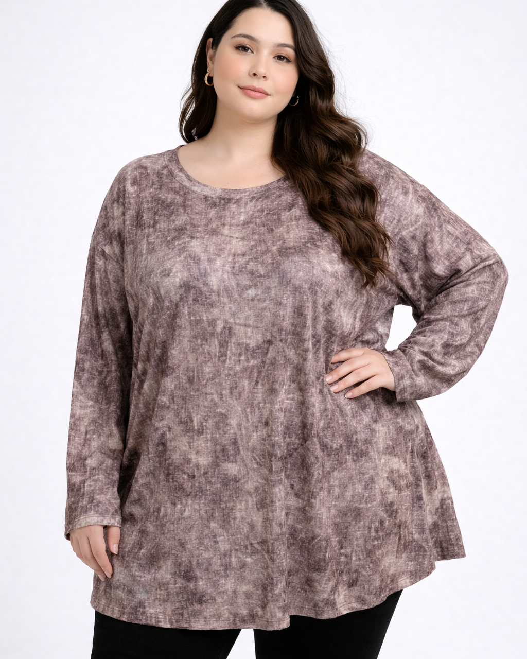 Muted Marble Oversized Tunic